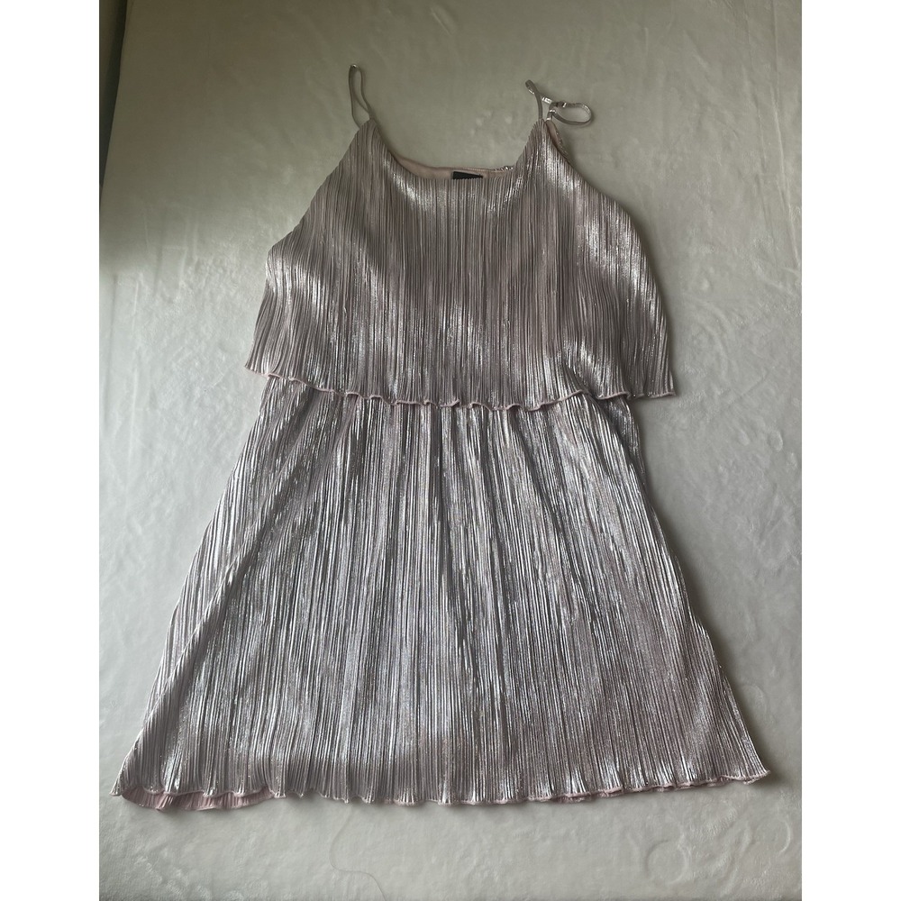 Rue+ 3X Shimmer Champagne‎ Lined Adjustable Straps Prom Homecoming Dance Dress